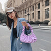 Pleated Cloud Dumpling Bag - Soft PU Leather Shoulder Handbag