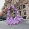 Pleated Cloud Dumpling Bag - Soft PU Leather Shoulder Handbag