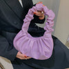 Pleated Cloud Dumpling Bag - Soft PU Leather Shoulder Handbag