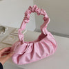 Pleated Cloud Dumpling Bag - Soft PU Leather Shoulder Handbag