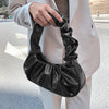 Pleated Cloud Dumpling Bag - Soft PU Leather Shoulder Handbag