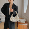 Pleated Cloud Dumpling Bag - Soft PU Leather Shoulder Handbag