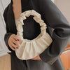 Pleated Cloud Dumpling Bag - Soft PU Leather Shoulder Handbag