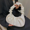 Pleated Cloud Dumpling Bag - Soft PU Leather Shoulder Handbag