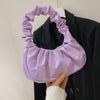 Pleated Cloud Dumpling Bag - Soft PU Leather Shoulder Handbag