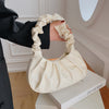 Pleated Cloud Dumpling Bag - Soft PU Leather Shoulder Handbag