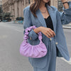 Pleated Cloud Dumpling Bag - Soft PU Leather Shoulder Handbag