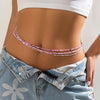 Colorful Seed Beads Waist Chain - Bohemian Beach Belly Chain Belt