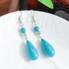 Bohemian Turquoise Drop Earrings - Vintage Ethnic Beaded Tassel Jewelry