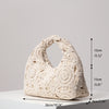 Pattern Hollow Woven Handbag - Square Bohemian Straw Beach Bag