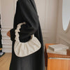 Pleated Cloud Dumpling Bag - Soft PU Leather Shoulder Handbag
