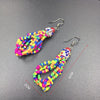 Colorful Rice Beads Crystal Drop Earrings - Handmade Retro Bohemian Jewelry