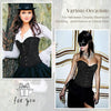 Women's Floral Lace Corset - Boned Overbust Body Shaper Bustier Top