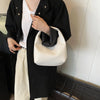 Woven Embossed Leather Hobo Bag - Classic Top Handle Shoulder Handbag