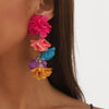 Floral Drop Earrings - Lightweight Bohemian Handmade Flower Earrings for Women