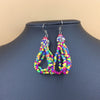 Colorful Rice Beads Crystal Drop Earrings - Handmade Retro Bohemian Jewelry