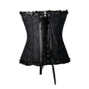 Women's Floral Lace Corset - Boned Overbust Body Shaper Bustier Top