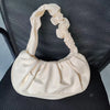 Pleated Cloud Dumpling Bag - Soft PU Leather Shoulder Handbag
