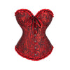 Women's Floral Lace Corset - Boned Overbust Body Shaper Bustier Top