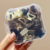 Beige Mixed Pack Small Hair Clips Set - 5/10/20/30 Pieces Cute Accessories