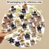 Beige Mixed Pack Small Hair Clips Set - 5/10/20/30 Pieces Cute Accessories