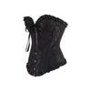 Women's Floral Lace Corset - Boned Overbust Body Shaper Bustier Top