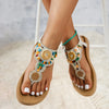 Bohemian Flat Sandals - Clip Toe Gladiator Summer Beach Shoes for Women