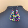 Colorful Rice Beads Crystal Drop Earrings - Handmade Retro Bohemian Jewelry