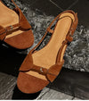 Bohemian Open Toe Flat Sandals - Lightweight Summer Beach Shoes for Women