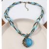 Bohemian Multilayer Beaded Choker Necklace - Handmade Crystal Statement Jewelry