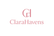 Create a modern and sophisticated logo for a fashion e-commerce brand called ClaraHavens (written together). The text and symbol should be the same color for a clean, cohesive look. Use a stylish, elegant serif or sleek modern sans-serif font. Include a minimal fashion-inspired symbol or monogram (CH). Primary color should be a chic pink (#E75480), with the option of charcoal gray or beige backgrounds for versatility. The design should feel fashionable, upscale, and gender-inclusive